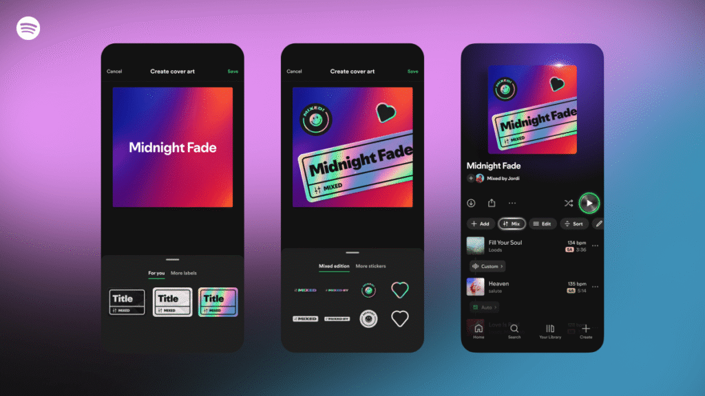 Spotify’s latest feature lets you add your own transitions to playlists