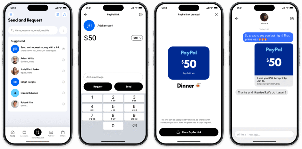 PayPal adds new one-to-one payment links that will soon support crypto