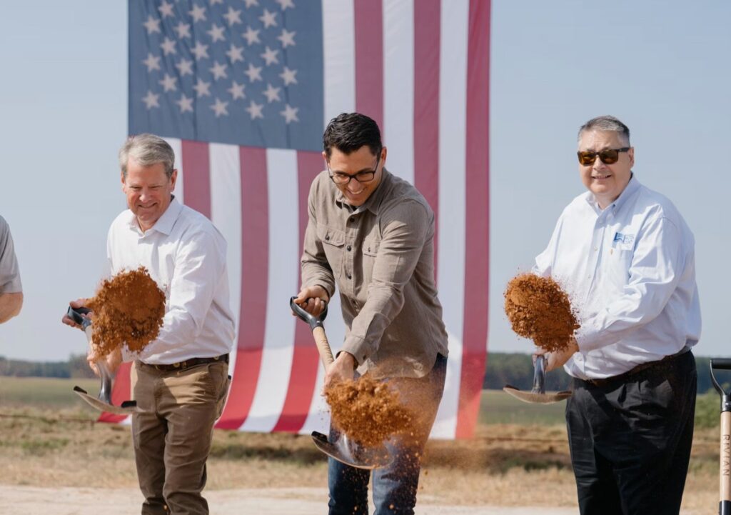 Rivian breaks ground on $5B Georgia factory ahead of construction in 2026