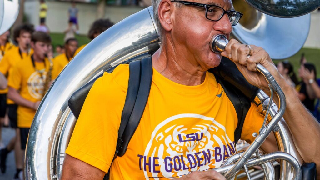 66-year-old marches into retirement dreams with LSU band debut