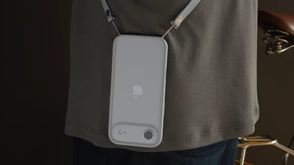 I tried the Apple Crossbody Strap. It’s convenient, but the phone looks silly when the strap is removed.
